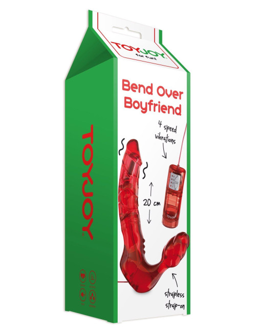 Bend Over Boyfriend Vibrating – Zabawki Strap-On Z Wibracją Strapless dla par