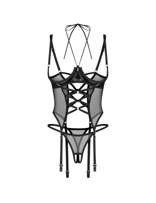Obsessive Dominna Gorset i otwarte stringi 2XL/3XL