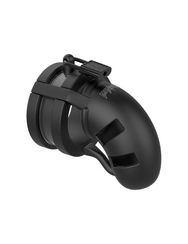 Model 18 - Chastity - 3.5 - Sil Cage Ballsplitter - Black