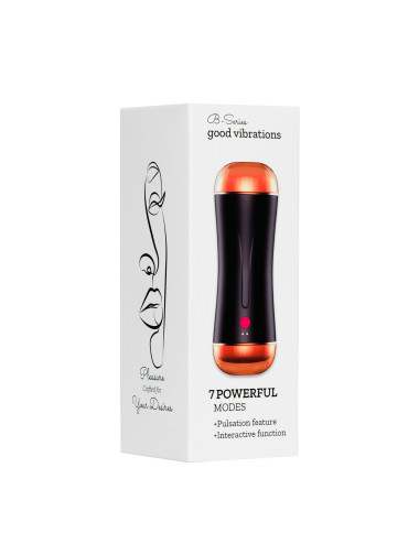 Masturbator-Vibrating Masturbation Cup USB 7 function + Interactive Function / Double Ends