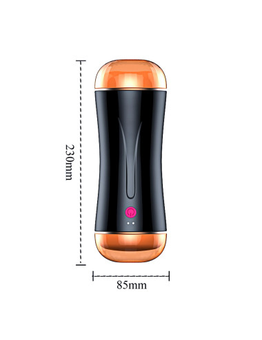Masturbator-Vibrating Masturbation Cup USB 7 function + Interactive Function / Double Ends