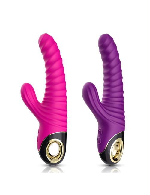 Eternity Purple - Wibrator Punktu G z Silikonem, Wodoodporny, 2x9 Trybów
