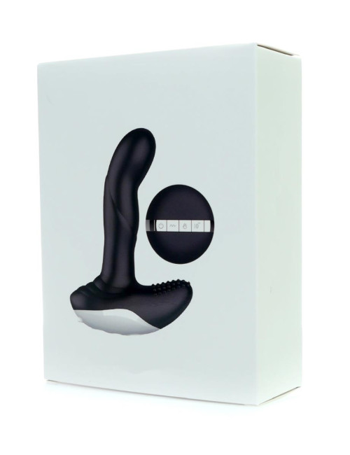 Wibrator silikonowy Massager USB 7 funkcji, pulsator, ogrzewanie, pilot - masażer prostaty / punktu G, wodoodporny
