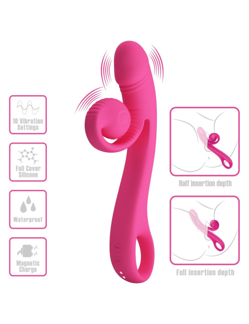 PRETTY LOVE - Love Romance Beau Snail Rabbit – Hot Pink