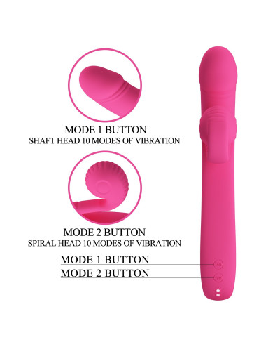 PRETTY LOVE - Love Romance Beau Snail Rabbit – Hot Pink