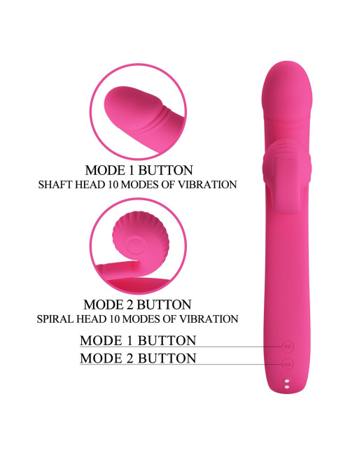 PRETTY LOVE - Love Romance Beau Snail Rabbit – Hot Pink