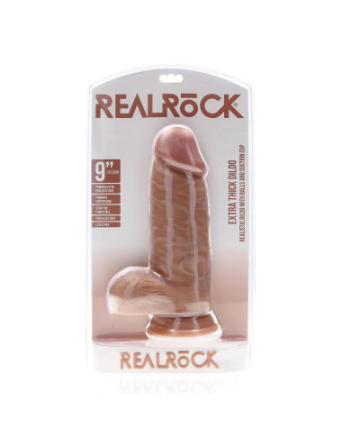 Extra Thick Straight with Balls 23 cm - Tan