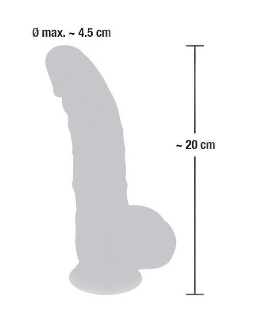 Realistyczny Dildo z Silikonu Medycznego 20 cm - Zabawki, Dildo, Realistyczne