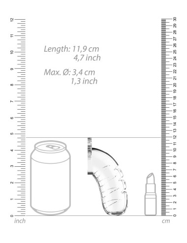 Model 16 - Chastity - 4.5 - Cock Cage - Transparent
