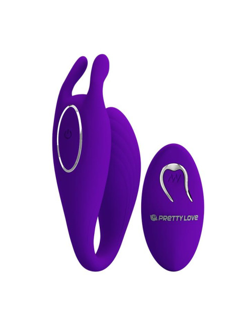 PRETTY LOVE BILL 12 funkcji - Wibrator silikonowy dla par z pilotem