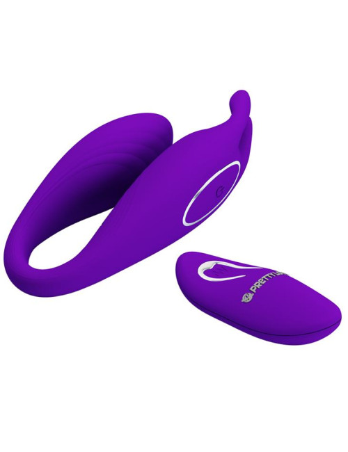 PRETTY LOVE BILL 12 funkcji - Wibrator silikonowy dla par z pilotem