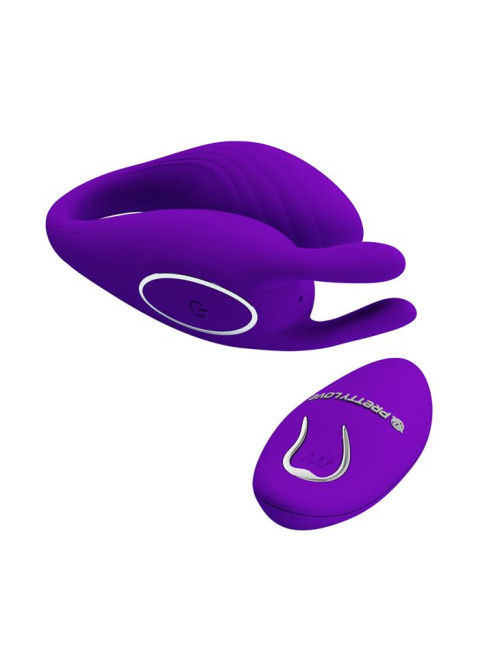PRETTY LOVE BILL 12 funkcji - Wibrator silikonowy dla par z pilotem