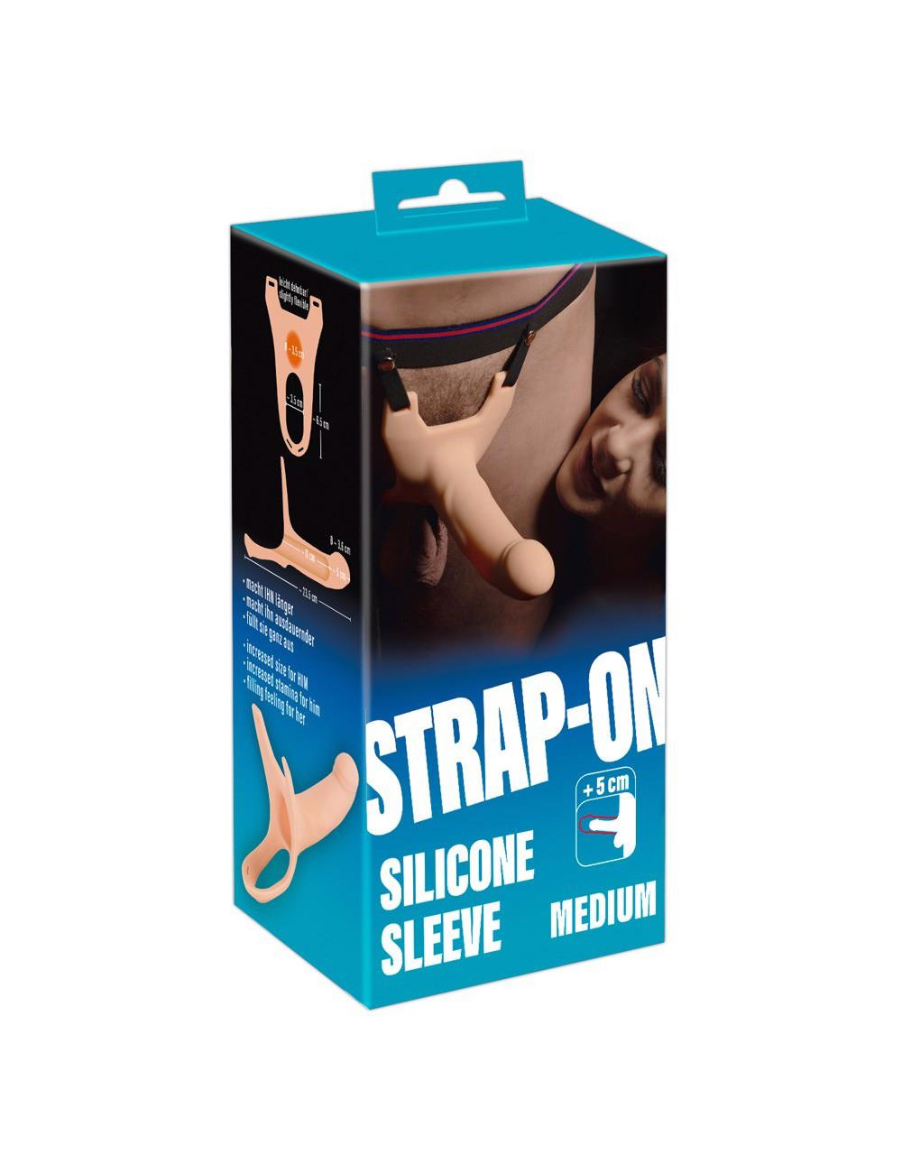 You2Toys Silikonowy Strap-on Medium +5 cm