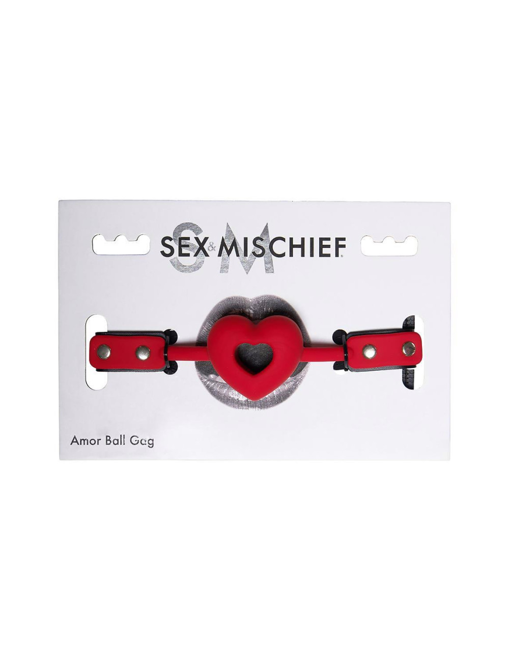SPORTSHEETS Amor Ball Gag - Knebel BDSM, Zabawki BDSM, PU Leather