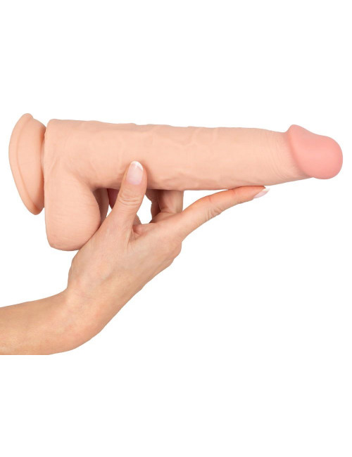 Nature Skin Realistyczne Dildo z Ruchomą Skórą 25 cm