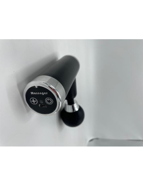 Massage Gun Mini Black - Masażer Wibracyjny - Zabawki, Wibratory i Masażery - ABS 25 cm