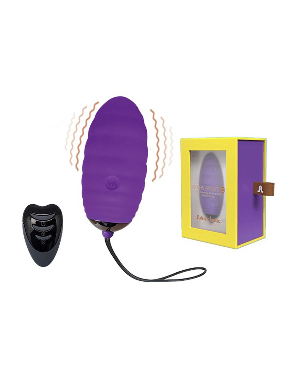 Jajko bezprzewodowe wibrujące Ocean Breeze Purple z pilotem LRS | Zabawki/Jajka