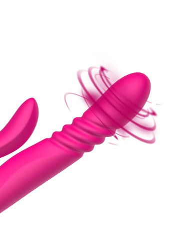 Deluxe Twirling Vibrating Thruster RED