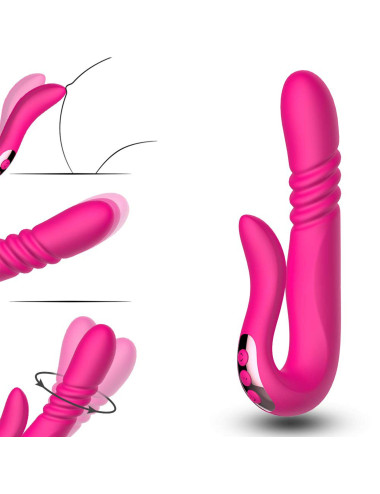 Deluxe Twirling Vibrating Thruster RED
