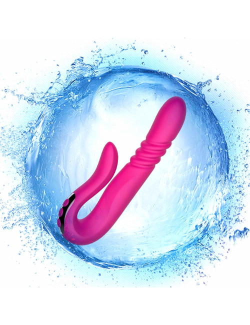 Deluxe Twirling Vibrating Thruster RED