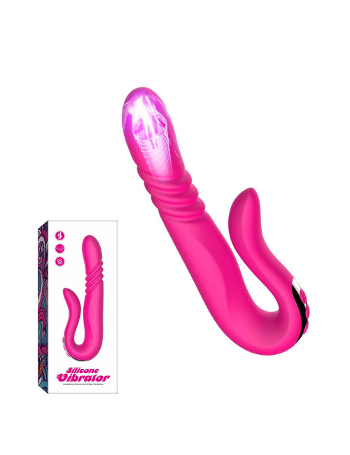 Deluxe Twirling Vibrating Thruster RED