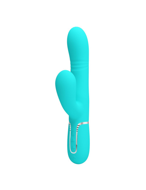 PRETTY LOVE Mariana light blue – Wibrator króliczek z 7 wibracjami, 7 pulsacjami, 4 funkcjami toczenia i 4 kołysania