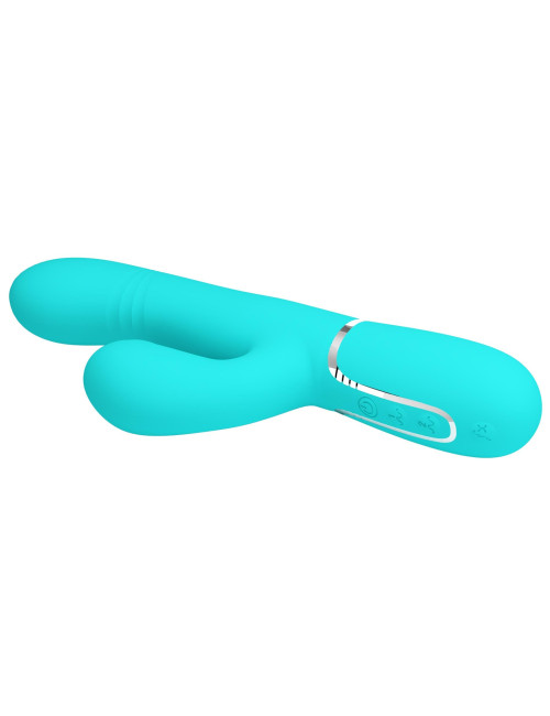 PRETTY LOVE Mariana light blue – Wibrator króliczek z 7 wibracjami, 7 pulsacjami, 4 funkcjami toczenia i 4 kołysania