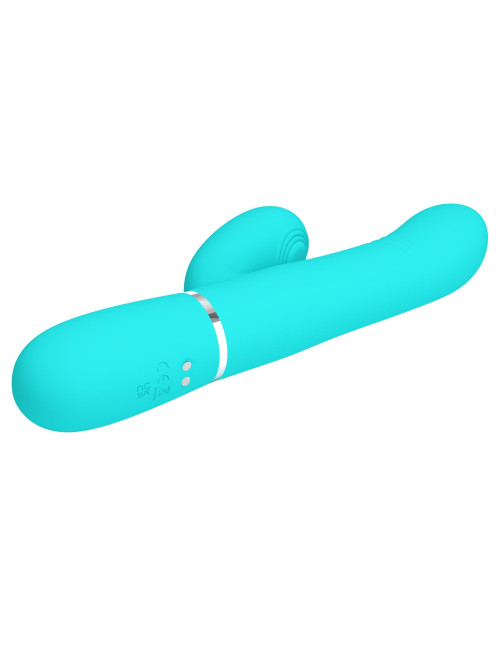 PRETTY LOVE Mariana light blue – Wibrator króliczek z 7 wibracjami, 7 pulsacjami, 4 funkcjami toczenia i 4 kołysania