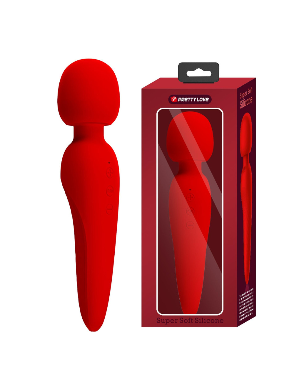 PRETTY LOVE Meredith Red – wibrator masażer silikonowy, 7 funkcji, 5 poziomów prędkości, pamięć ustawień, wodoodporny