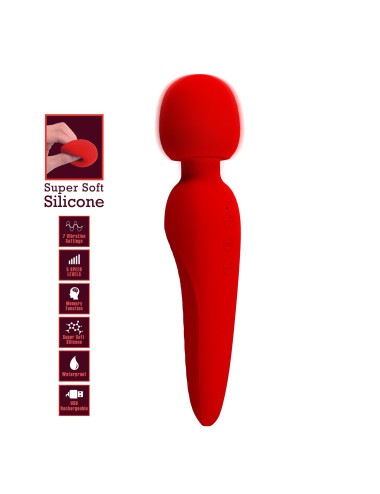 PRETTY LOVE - Meredith Red, 5 levels of speed control Memory function 7 vibration functions