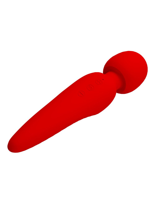 PRETTY LOVE Meredith Red – wibrator masażer silikonowy, 7 funkcji, 5 poziomów prędkości, pamięć ustawień, wodoodporny