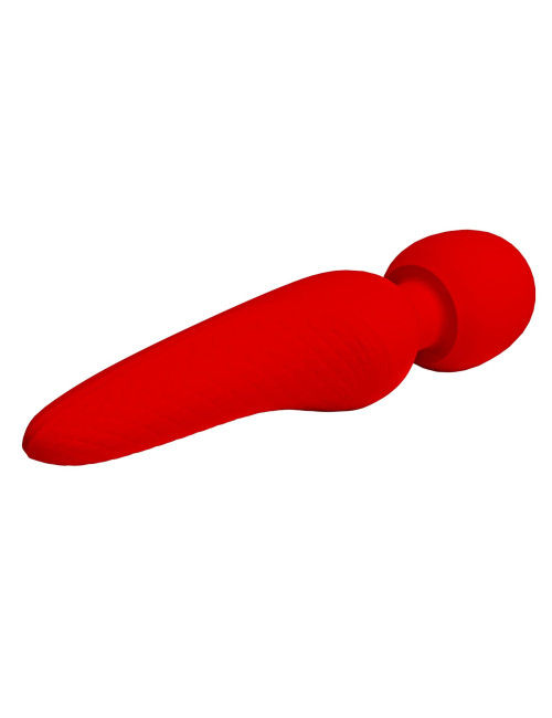 PRETTY LOVE Meredith Red – wibrator masażer silikonowy, 7 funkcji, 5 poziomów prędkości, pamięć ustawień, wodoodporny