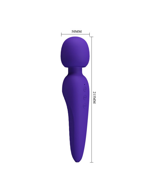 PRETTY LOVE Meredith Dark Purple - Wibrator Masażer Zabawki, 7 funkcji, pamięć ustawień, wodoodporny