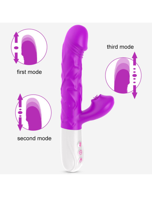 B-Series Fox SiliconeTongue USB – Wibrator z języczkiem