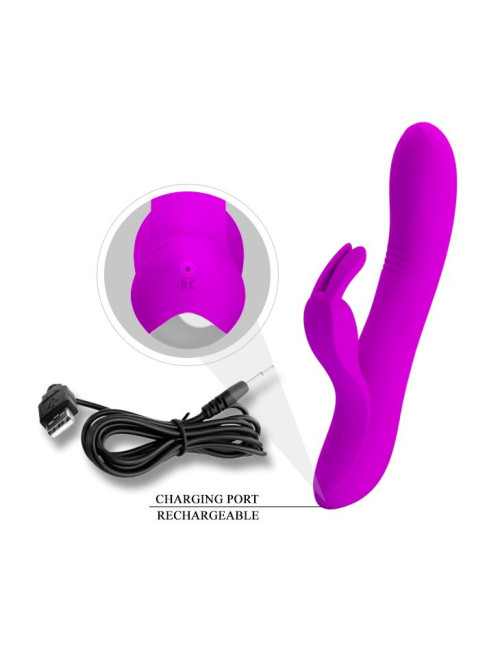 Pretty Love Dylan Wibrator Króliczek z Stymulatorem USB