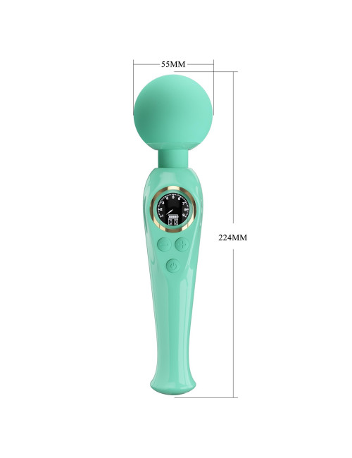 PRETTY LOVE Skyler Green Wibrator silikonowy - 10 funkcji wibracji, 9 poziomów prędkości - masażer