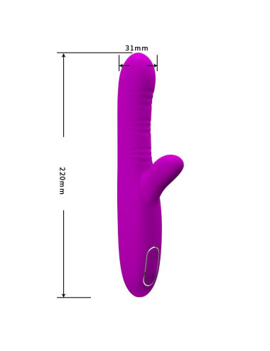 PRETTY LOVE - Angelique, 12 vibration functions 4 tickling functions