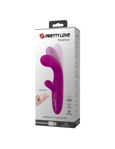 PRETTY LOVE - Angelique, 12 vibration functions 4 tickling functions