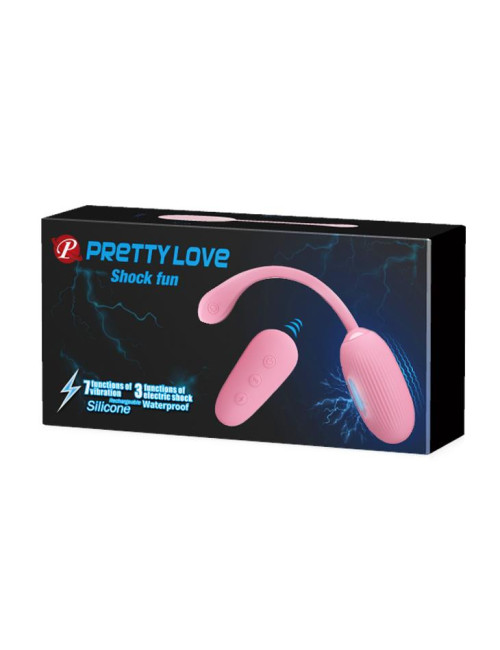 PRETTY LOVE Shock Fun Egg Pink - Bezprzewodowe Jajko Wibrujące Zabawki Dla Par