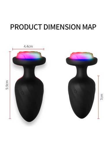 Power Escorts - Party Plug - Remote Plug Black, USB Rechargeable - 10 Functions