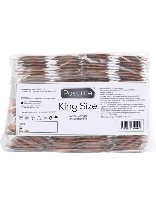 Pasante King Size Prezerwatywy XXL 144 szt Afrodyzjaki