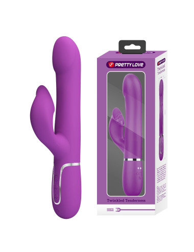 Pretty Love Falin Purple – Króliczek Wibrator, Zabawki Wibratory Króliczki, 7 funkcji wibracji, 4 ruchy koralików