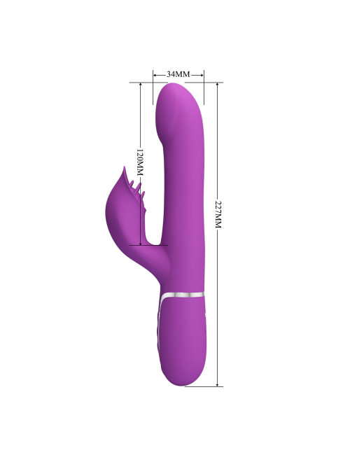 Pretty Love Falin Purple – Króliczek Wibrator, Zabawki Wibratory Króliczki, 7 funkcji wibracji, 4 ruchy koralików