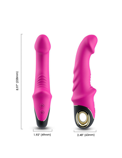 Joyblade Pink - Zabawki Wibrator Punktu G silikonowy wodoodporny USB 2x9 trybów