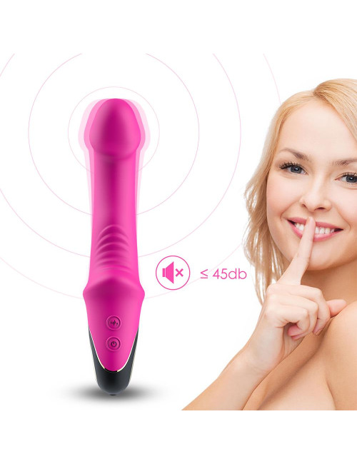 Joyblade Pink - Zabawki Wibrator Punktu G silikonowy wodoodporny USB 2x9 trybów