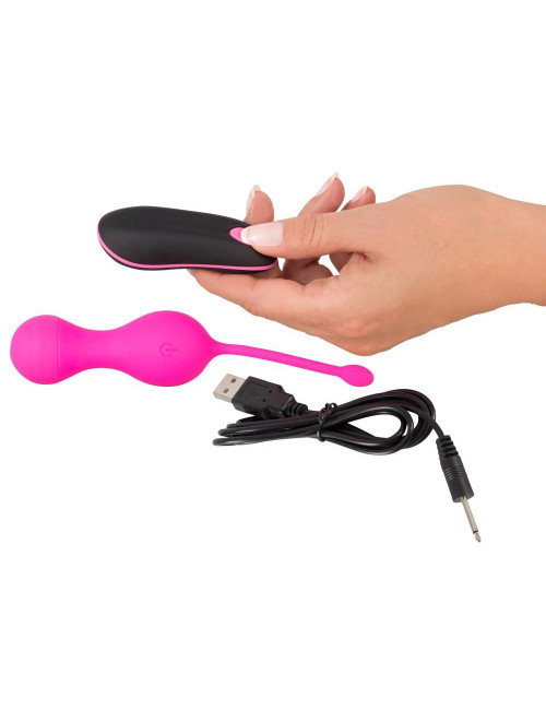 Sweet Smile RC Love Balls - Kulki wibracyjne z pilotem, wodoodporne, zestaw duo