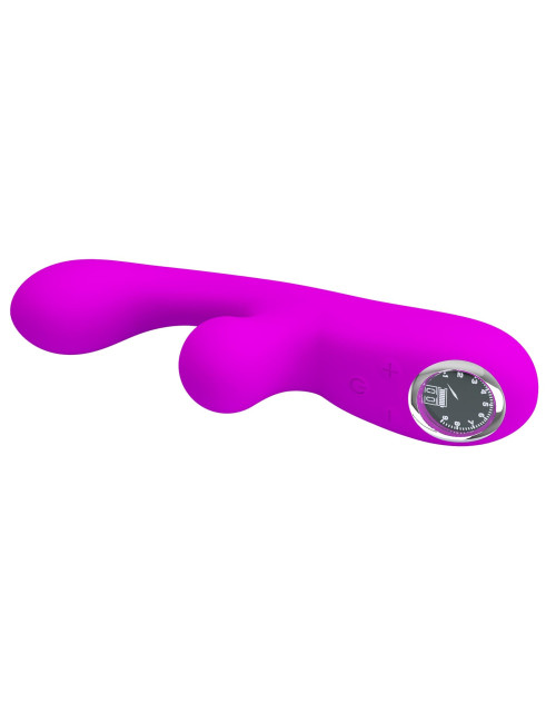 PRETTY LOVE Skylar Purple – zabawki, wibrator króliczek, 10 funkcji wibracji, 10 funkcji stymulacji, 9 prędkości, USB, silikon