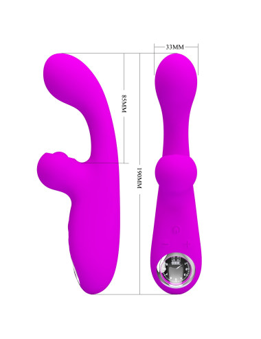 PRETTY LOVE - Skylar Purple, 10 vibration functions 9 speed levels 10 thumping functions