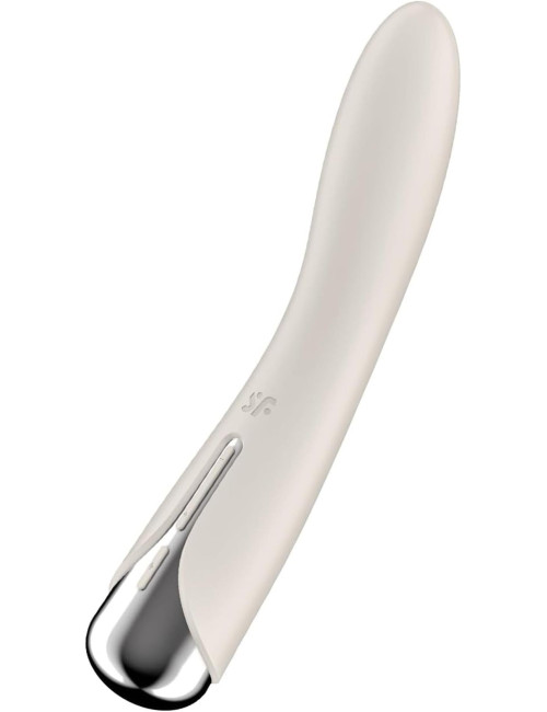 Satisfyer Spinning Vibe 1 Beige - Beżowy Wibrator z Obrotami