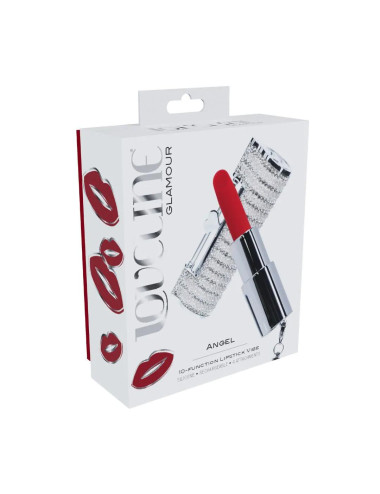 Angel - Lipstick Vibrator with 4 Attachments - Clear